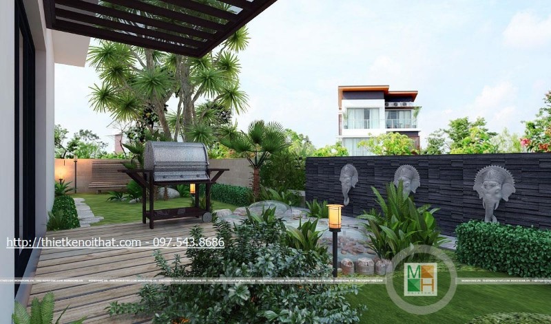 Mẫu thiết kế nội thất biệt thự hiện đại Gamuda Garden