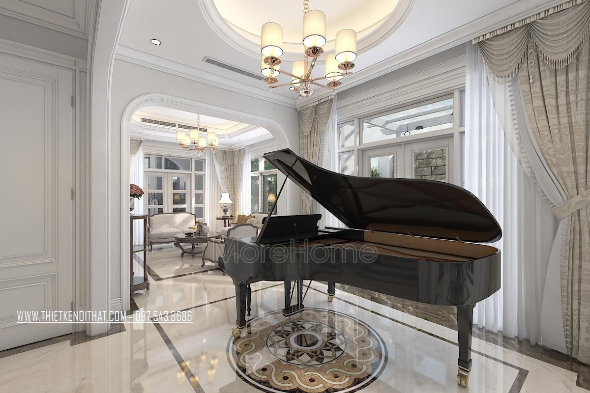 Mẫu thiết kế nội thất biệt thự song lập đẹp tại Hải Phòng - Anh Hưng