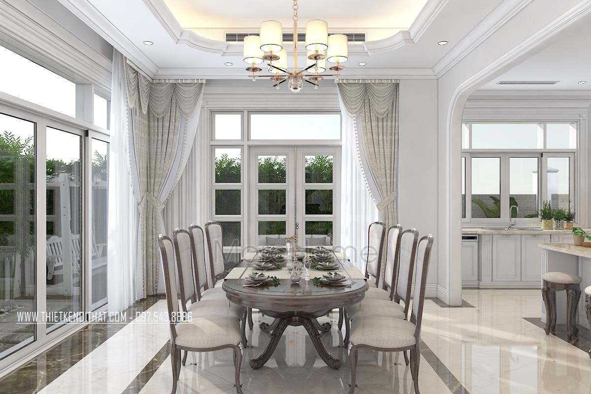 Mẫu thiết kế nội thất biệt thự song lập đẹp tại Hải Phòng - Anh Hưng