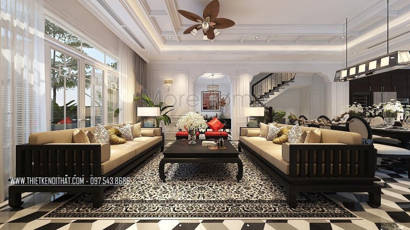 Thiết kế nội thất biệt thự Star Lake