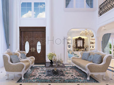  Thiết kế nội thất phòng khách biệt thự Euro Land - chị Phương