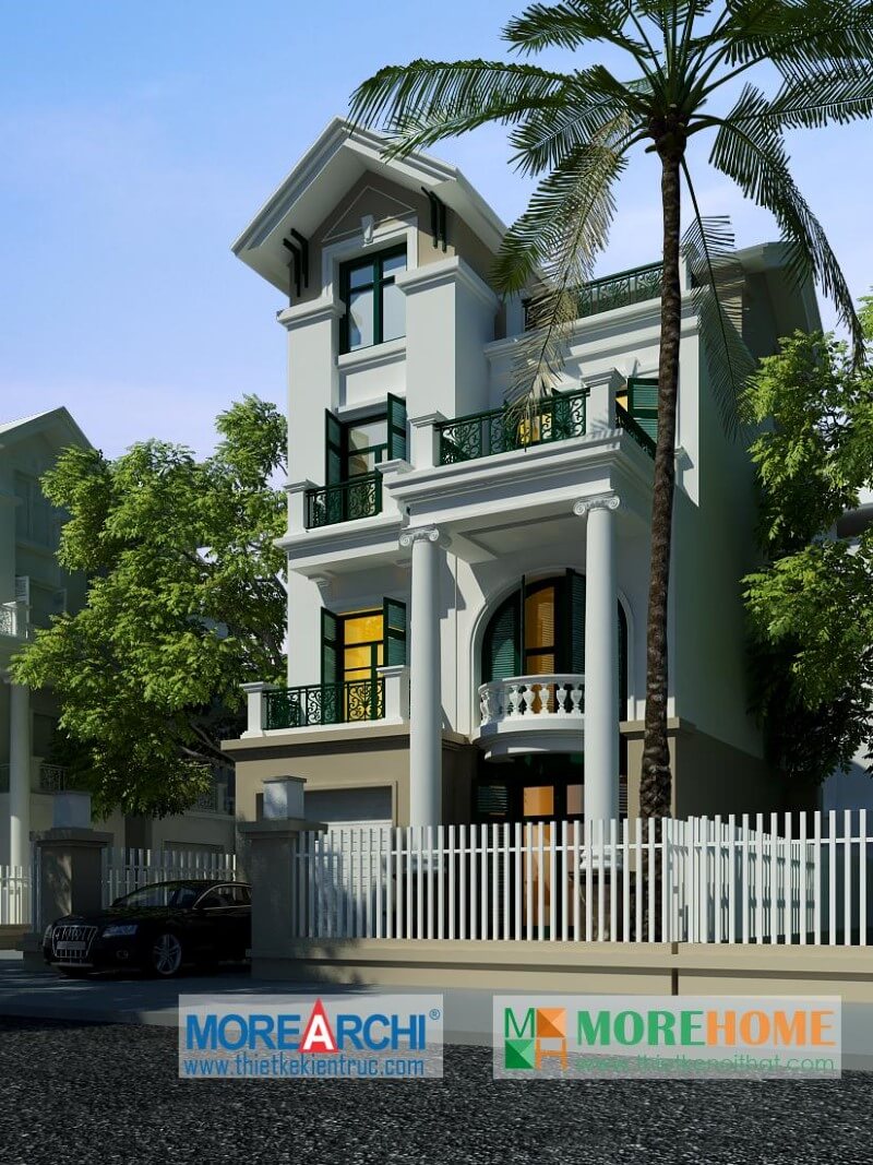 Mẫu thiết kế kiến trúc hiện đại cho biệt thự phố Mỹ Đình Hà Nội Thiết kế biệt thự