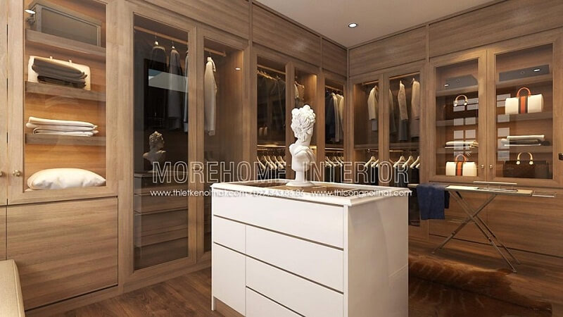 Tủ quần áo gỗ kết hơp cánh kính đẹp là một trong những lựa chọn được các tín đồ thời trang yêu thích để bố trí trong phòng ngủ hoặc phòng thay đồ tại nhà Mẫu tủ quần áo biệt thự cho phòng ngủ