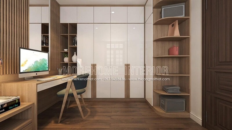 Bạn yêu thích vẻ đẹp hiện đại của mẫu tủ quần áo gỗ công nghiệp trên, hãy liên hệ với MoreHome qua hotline: 097.543.8686 Mẫu tủ quần áo biệt thự cho phòng ngủ