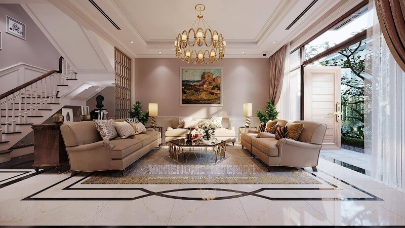 Thiết kế nội thất biệt thự ciputra tây hồ hà nội đẹp đẳng cấp Thiết kế nội ngoại thất biệt thự tân cổ điển