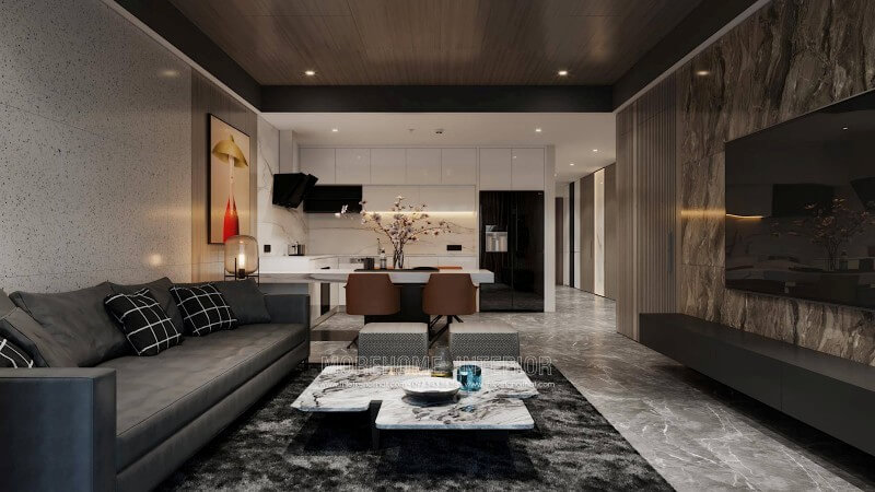 Mẫu thiết kế phòng khách chung cư đẹp