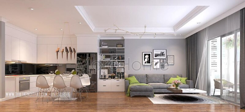 Trang trí nội thất phòng khách chung cư hiện đại và ấn tượng