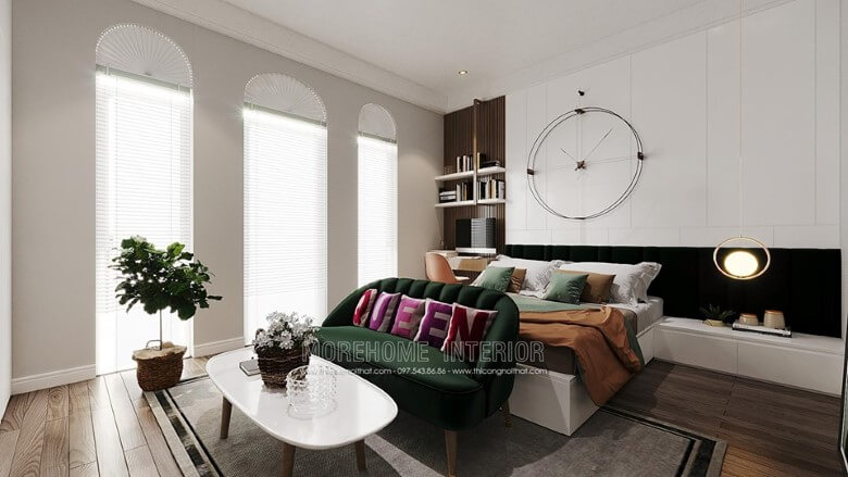 Thiết kế nội thất phòng ngủ hiện đại đẹp Thiết kế nội thất phòng ngủ biệt thự sang trọng, đẳng cấp