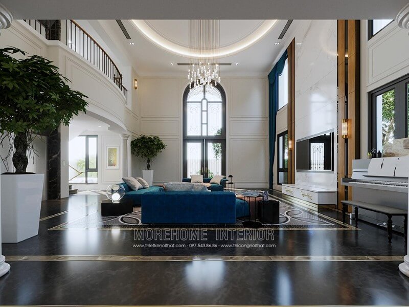 Trang trí nội thất phòng khách hiện đại đẹp tại hải phòng Thiết kế nội thất biệt thự đẹp, sang trọng
