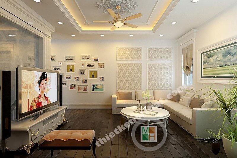 Thiết kế nội thất phòng khách nhỏ đẹp sang trọng vừa là không gian tiếp khách vừa là nơi hư gian, trò chuyện của các thành viên trong gia đình Thiết kế nội thất biệt thự đẹp, sang trọng
