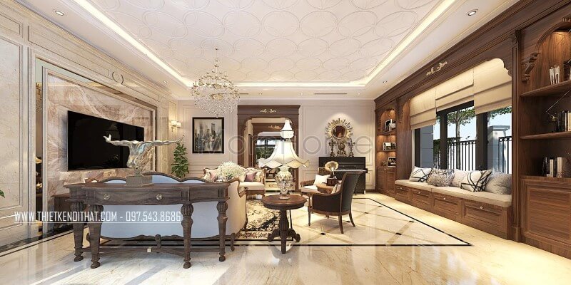 Mẫu thiết kế nội thất biệt thự đẹp