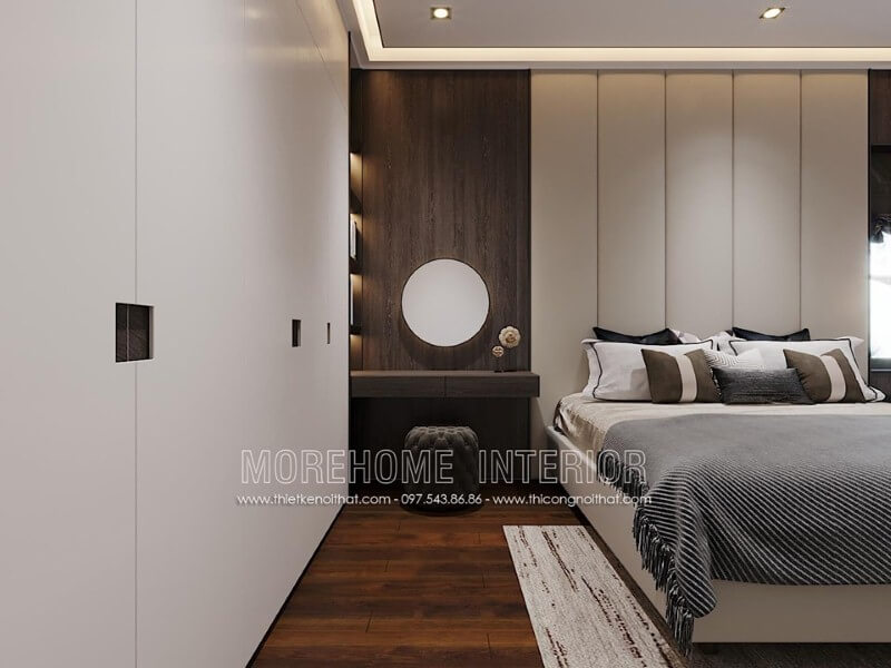 Bàn trang điểm hiện đại đẹp cho nội thất phòng ngủ. Thiết kế biệt thự