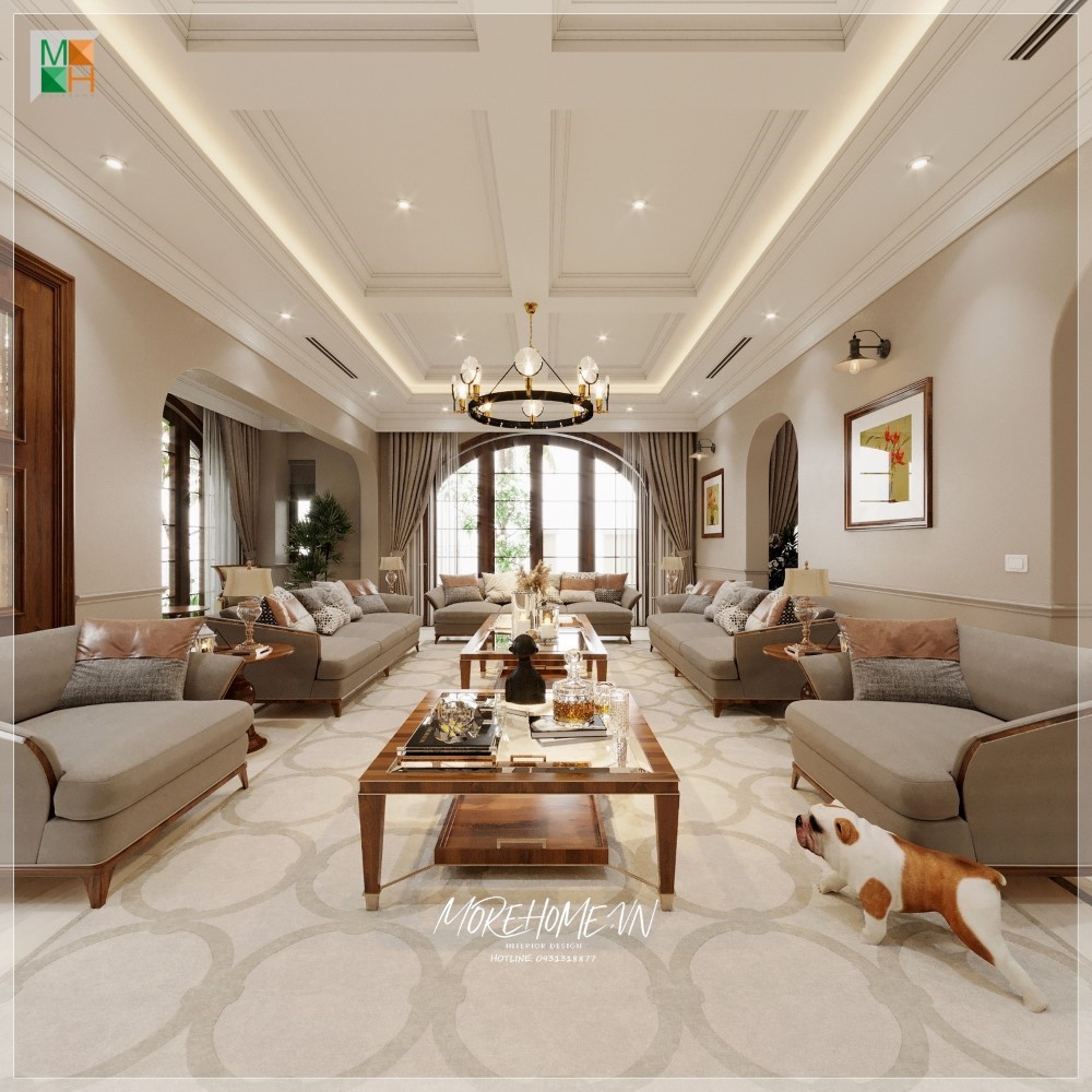 Sofa gỗ bọc nệm