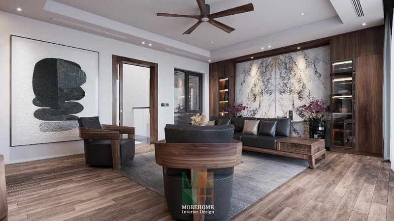 Sofa gỗ bọc nệm