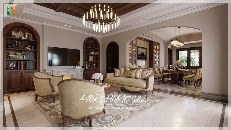 Sofa gỗ bọc nệm