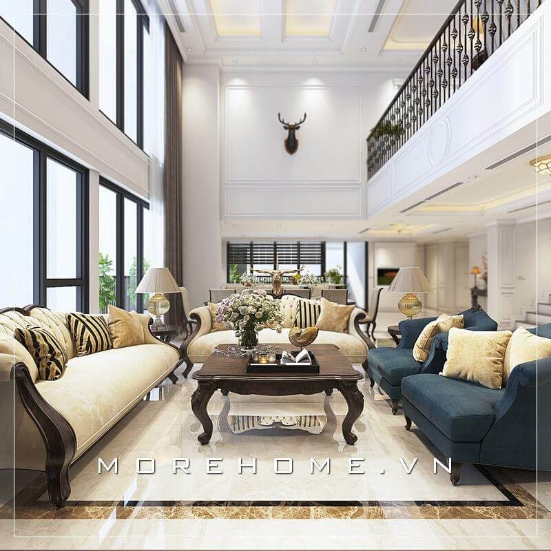 Sofa gỗ bọc nệm