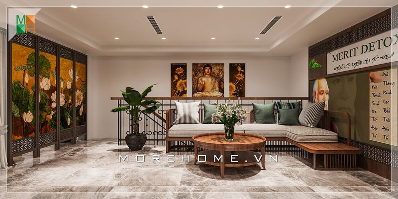 Sofa gỗ bọc nệm