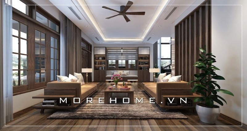Sofa gỗ bọc nệm
