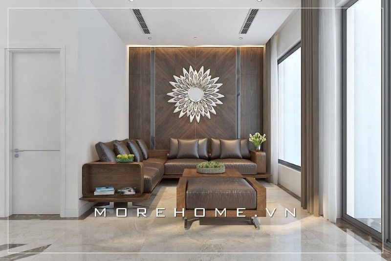 Sofa gỗ bọc nệm