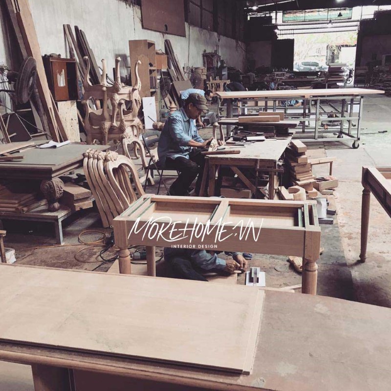 Sofa gỗ bọc nệm