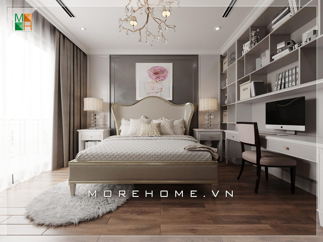 Mê mẩn với mẫu thiết kế phòng ngủ tân cổ điển đẹp, sang trọng cho chung cư, nhà phố, biệt thự.