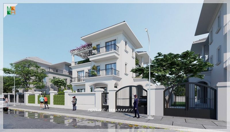 Không gian mát mẻ dễ chịu nhờ những cây xanh bóng mát xung quanh nhà lấy bóng mát và bầu không khí được trao đổi tốt