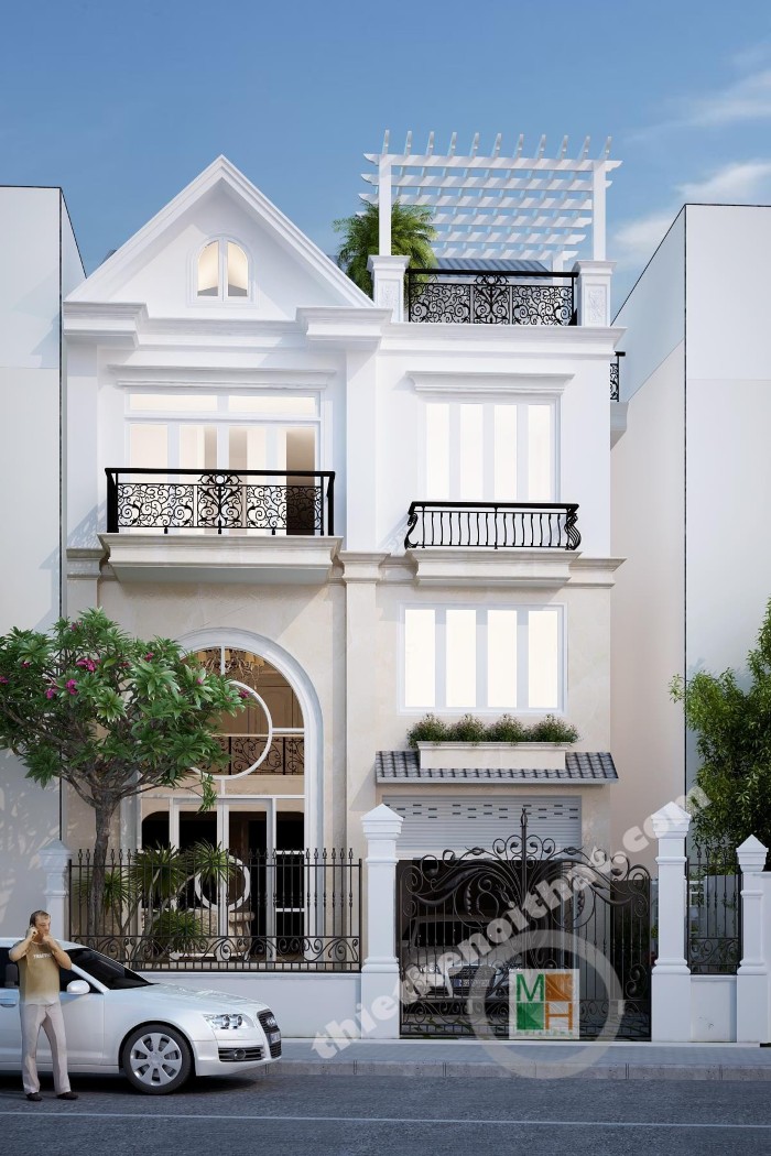 Thiết kế biệt thự 3 tầng đep Thiết kế biệt thự 3 tầng đẹp