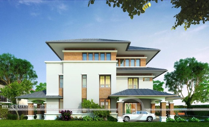 Thiết kế biệt thự 3 tầng đep Thiết kế biệt thự 3 tầng đẹp