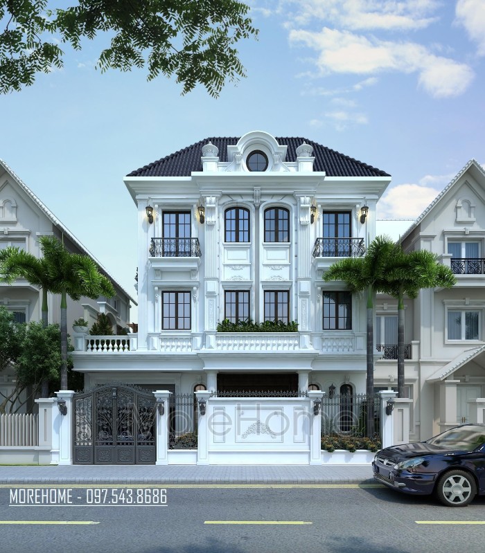 Thiết kế biệt thự 3 tầng đep Thiết kế biệt thự 3 tầng đẹp
