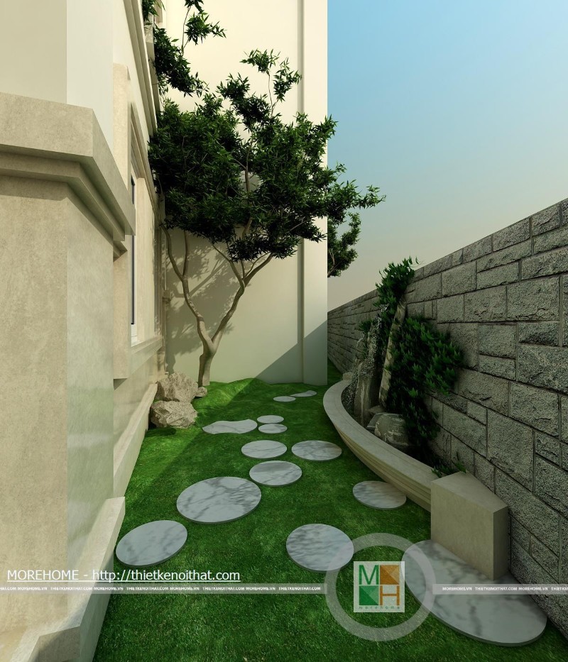 thiết kế biệt thự sân vườn đẹp hoàn mỹ