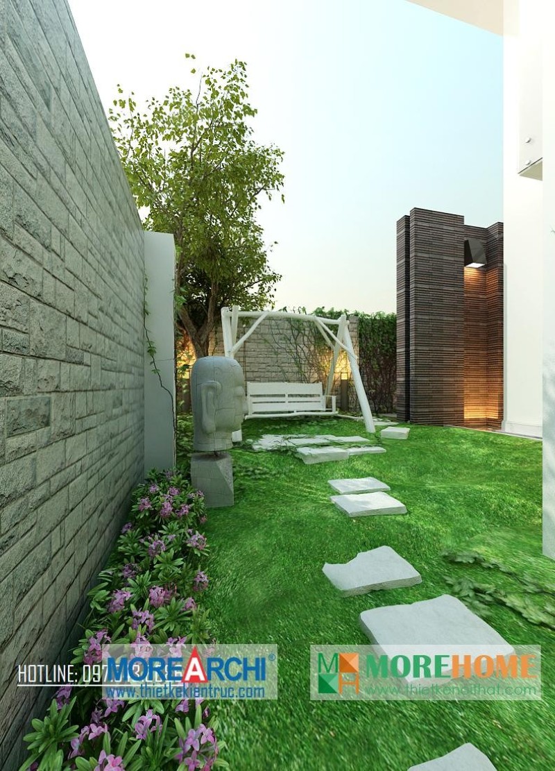 thiết kế biệt thự sân vườn đẹp hoàn mỹ