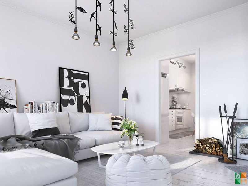 Thiết kế nội thất biệt thự mini với phong cách Scandinavian Thiết kế nội thất biệt thự mini với phong cách Scandinavian