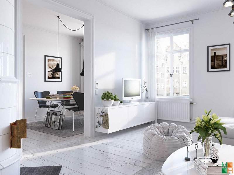 Thiết kế nội thất biệt thự mini với phong cách Scandinavian Thiết kế nội thất biệt thự mini với phong cách Scandinavian