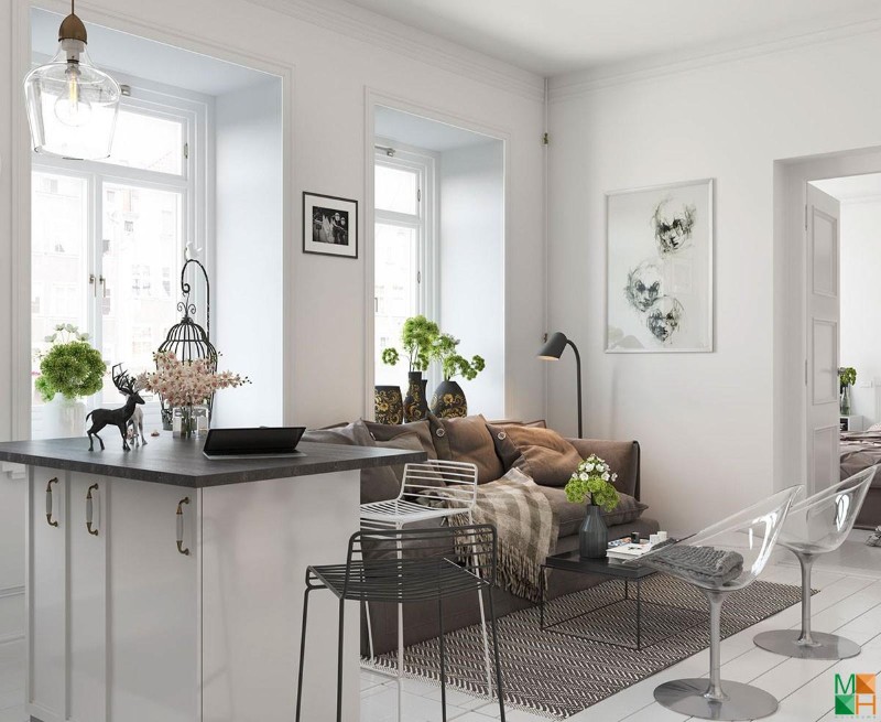 Thiết kế nội thất biệt thự mini với phong cách Scandinavian Thiết kế nội thất biệt thự mini với phong cách Scandinavian
