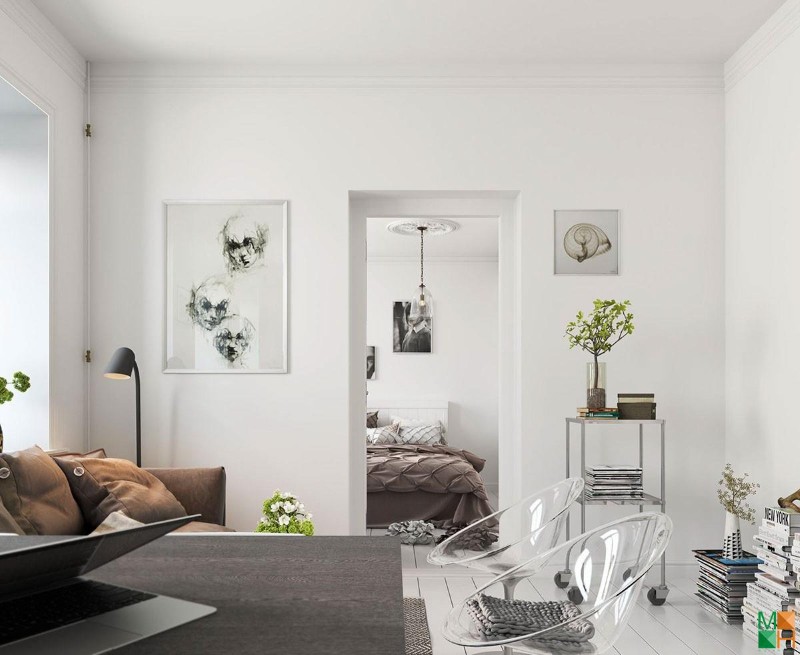 Thiết kế nội thất biệt thự mini với phong cách Scandinavian Thiết kế nội thất biệt thự mini với phong cách Scandinavian