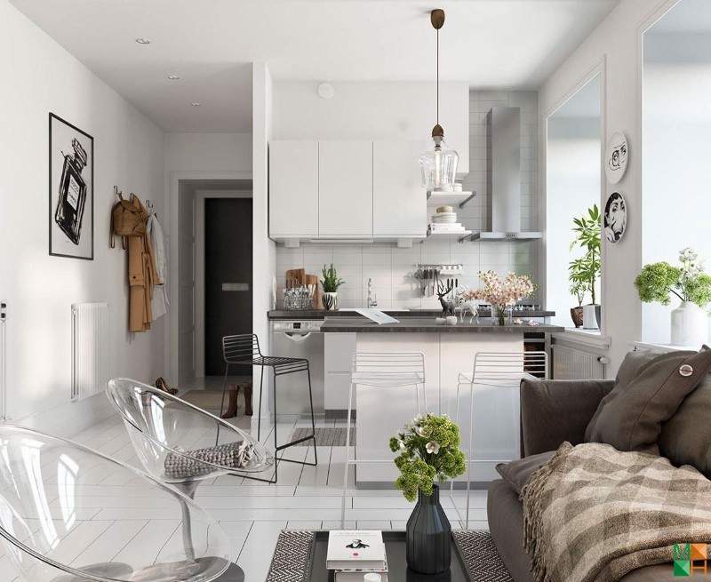 Thiết kế nội thất biệt thự mini với phong cách Scandinavian Thiết kế nội thất biệt thự mini với phong cách Scandinavian