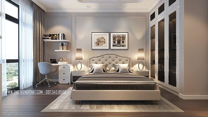Thiết kế nội thất biệt thự tân cổ điển Thiết kế nội thất biệt thự tân cổ điển