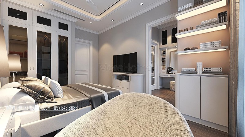 Thiết kế nội thất biệt thự tân cổ điển Thiết kế nội thất biệt thự tân cổ điển