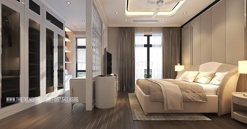 Thiết kế nội thất biệt thự tân cổ điển Thiết kế nội thất biệt thự tân cổ điển