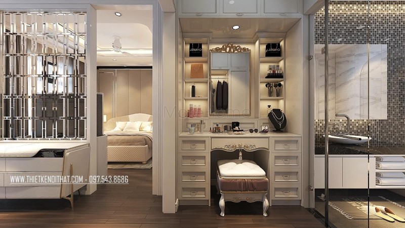 Thiết kế nội thất biệt thự tân cổ điển Thiết kế nội thất biệt thự tân cổ điển