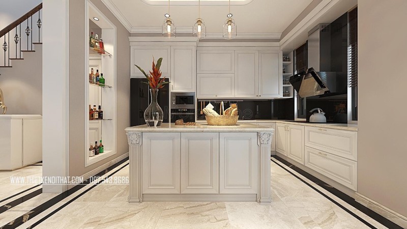 Thiết kế nội thất biệt thự tân cổ điển Thiết kế nội thất biệt thự tân cổ điển