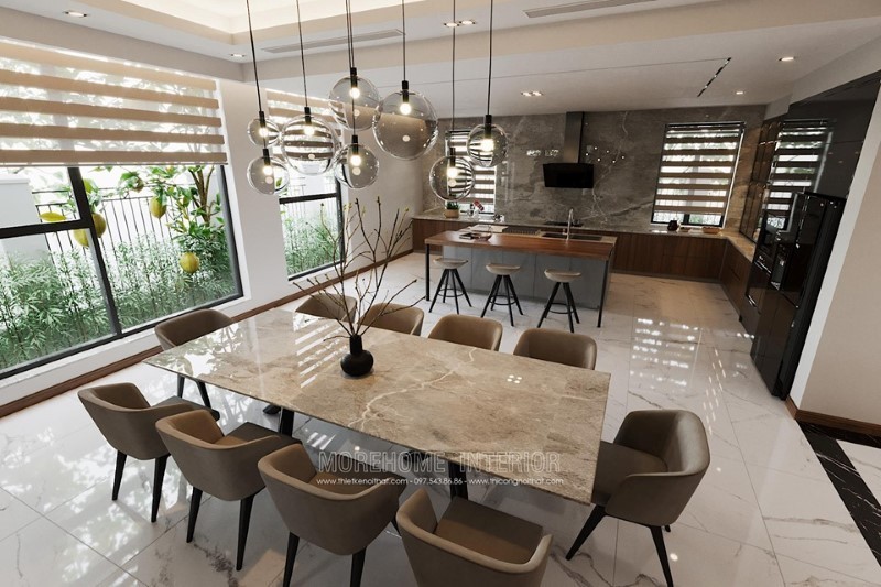 Thiết kế nội thất biệt thự 2 tầng tại hải phòng Thiết kế nội thất biệt thự 2 tầng tại hải phòng