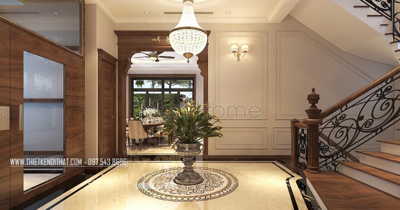 Thiết kế nội thất biệt thự tân cổ điển Thiết kế nội thất biệt thự tân cổ điển