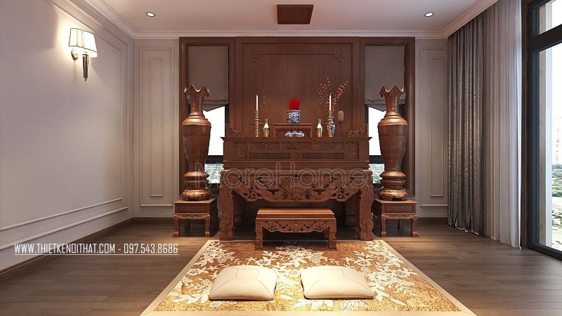 Thiết kế nội thất biệt thự tân cổ điển Thiết kế nội thất biệt thự tân cổ điển